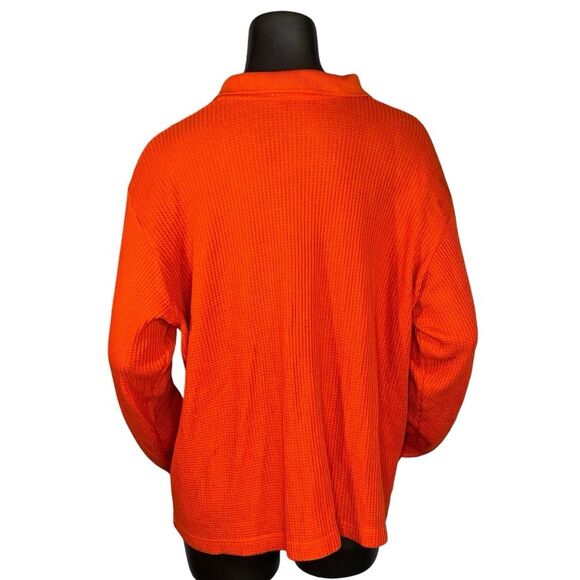 Forenza Vintage 80s Style Waffle Knit Track Jacket Full Zip Womens Size Large - Picture 3 of 5